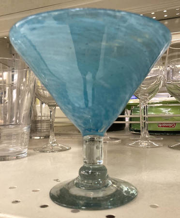 Calypso Aqua (Blue) Margarita Glass