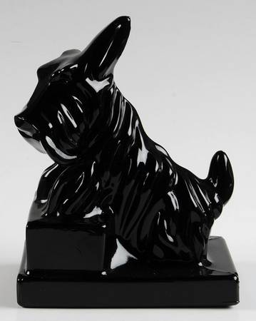 Animals & Figurines Black Scottie Dog Bookend