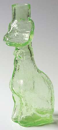 Animals & Figurines Small Emerald Green Cat Decanter Base