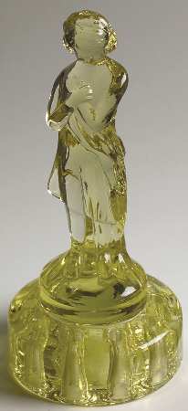 Animals & Figurines 8" Draped Lady Gold Kystol Flower Holder