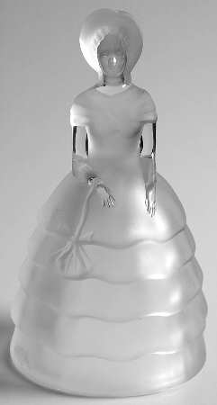 Animals & Figurines Clear Frosted Dresden Lady