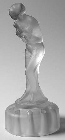 Animals & Figurines 9" Clear Frosted Mandolin Lady