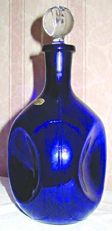 1070 Cobalt Blue Decanter & Stopper