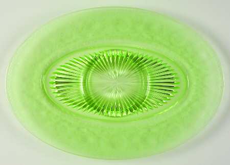Etch 727 Green (No Trim) Cheese & Cracker Plate