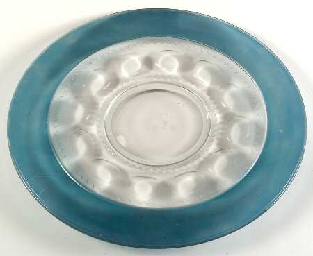 Blue Crown Torte Plate