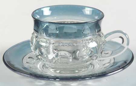 Blue Crown Cup & Saucer Set