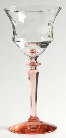 1440 Pink (Pink Stem, Clear Bowl) Wine Glass