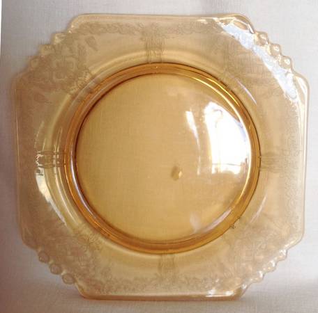 Deco Amber Square Bread & Butter Plate