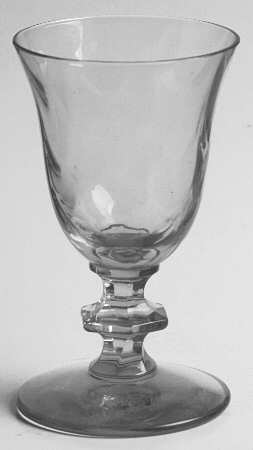 1434 Amber Cordial Glass