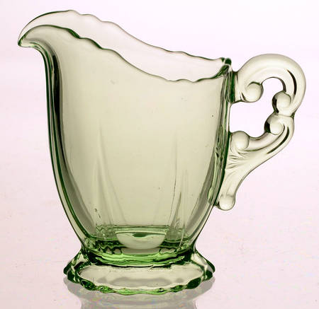 3400 Light Emerald 3400/68 Footed Creamer