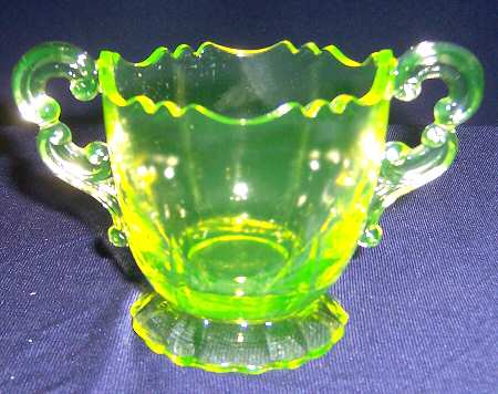 3400 Light Emerald 3400/68 Open Footed Sugar