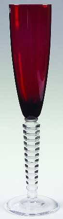Vertigo Ruby Fluted Champagne