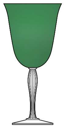 Lyric Green Water Goblet