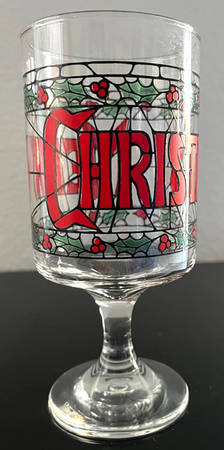Merry Christmas Water Goblet