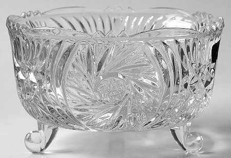 Pinwheel 5" 3-Toed Footed Bowl