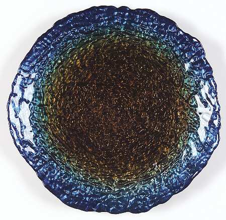 Decorated Glassware (Lava) Luncheon Plate