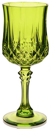 Longchamp (Clear) Green Water Goblet