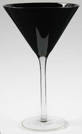 Shade Black Martini Glass