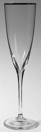 Florian (Platinum Trim) Fluted Champagne