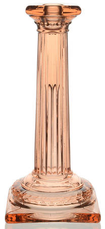 Doric Pink Tall Single Light Candlestick