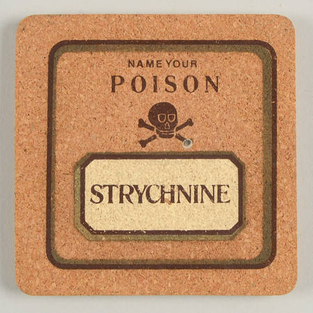 Poison Square Corkback Coaster