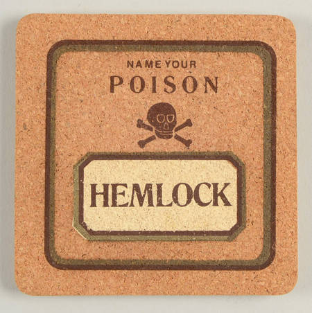 Poison Square Corkback Coaster