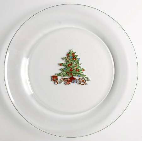 Holiday Hostess (Trim, Gold Band) Glassware Dinner Plate