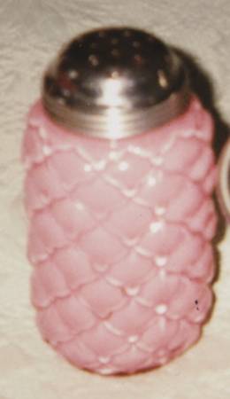Quilt Pink Satin Sugar Shaker & Lid