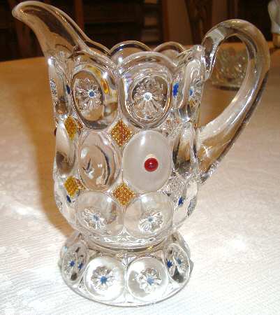 Jewelled Moon and Star Clear (Decorated) Creamer