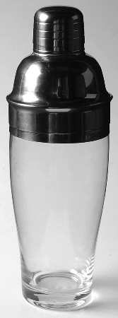 Bonfire Mini Martini Shaker W/Strainer & Lid