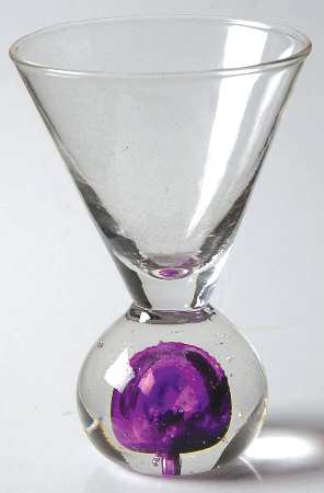 Bonfire Amethyst Mini Martini Glass