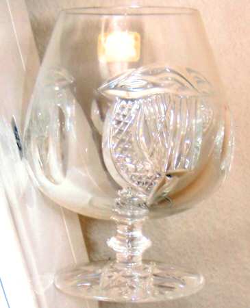 Brian Boru Harp Brandy Glass