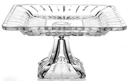 Alexandria 7" D Square Footed Cake Plate