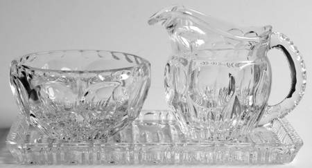Celeste Mini Creamer, Sugar and Tray Set