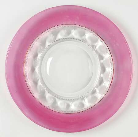 Cranberry Crown Dinner Plate