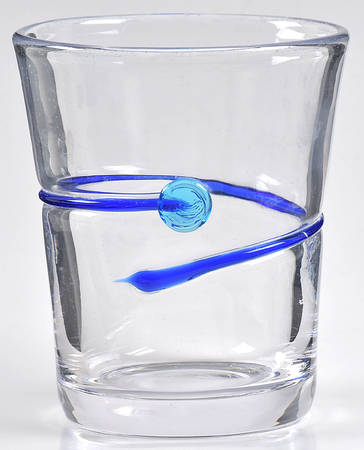 Button Glass Double Old Fashioned