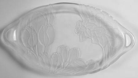 Crystal Fleurs 16" Oval Platter