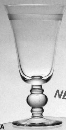 Engraved Band Water Goblet