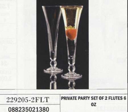 Private Party Trumpet Fluted Champagne