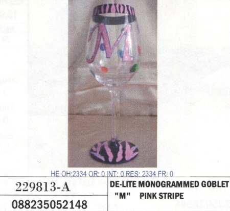 De Lite (Monogrammed) Water Goblet