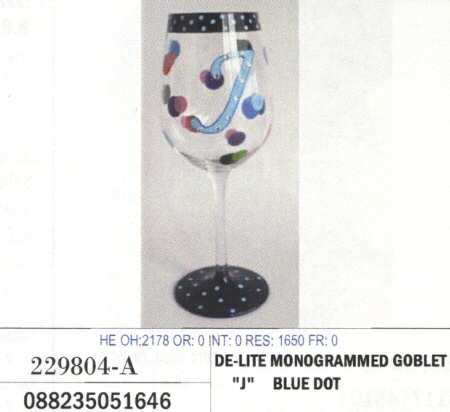 De Lite (Monogrammed) Water Goblet