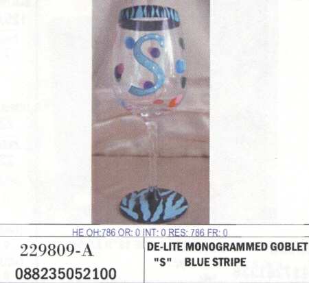De Lite (Monogrammed) Water Goblet