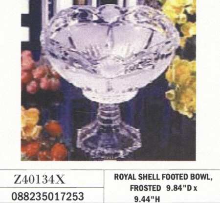 Royal Shell 9" Footed Bowl