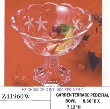 Garden Terrace 8" Footed Bowl