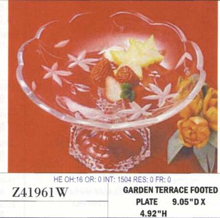Garden Terrace Round Compote (Height X Width)