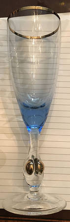 Atlas Turquoise Fluted Champagne