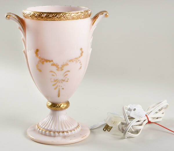 Crown Tuscan Electric Gadroon Urn Lamp No Lid