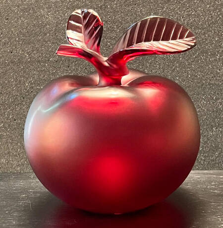 Crystal Lalique Perfume Bottles Pomme (Apple) Perfume Bottle & Stopper