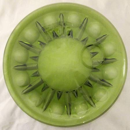 Regency Green (Avocado) Snack Plate No Cup