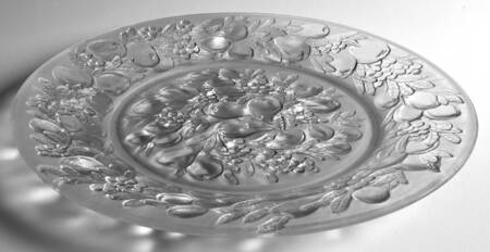 Martele Fruit Frosted-Clear 12" Sandwich Plate